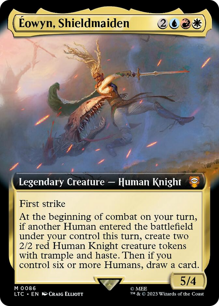 Eowyn, Shieldmaiden (Extended Art) [The Lord of the Rings: Tales of Middle-Earth Commander] | Card Merchant Takapuna