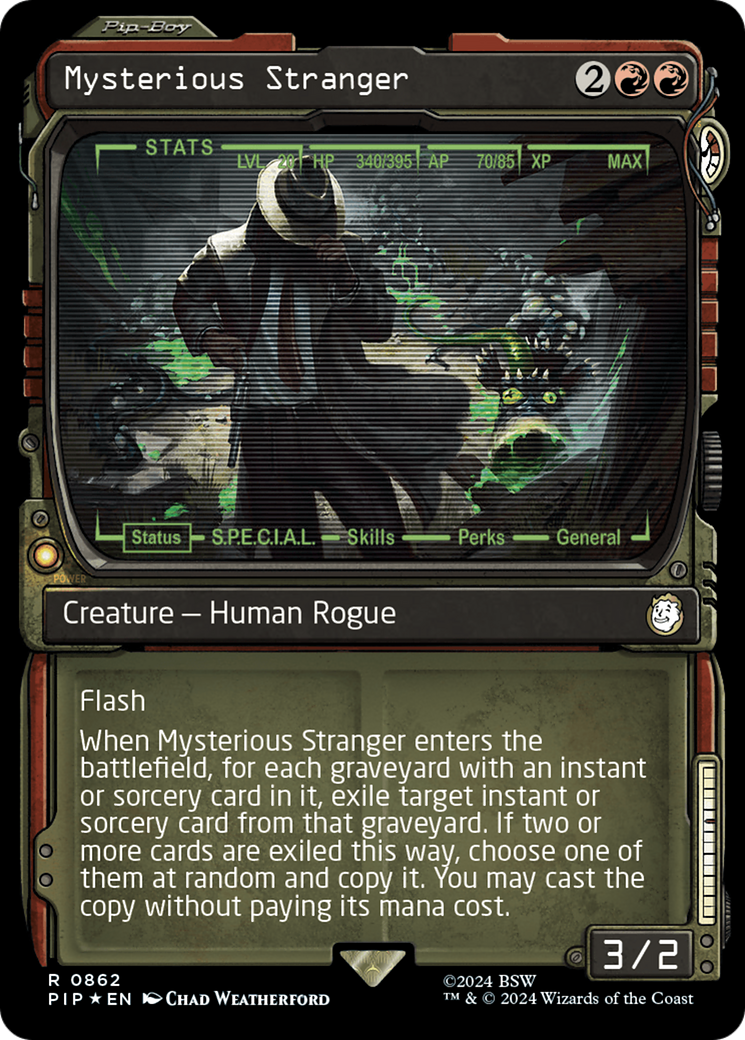 Mysterious Stranger (Showcase) (Surge Foil) [Fallout] | Card Merchant Takapuna