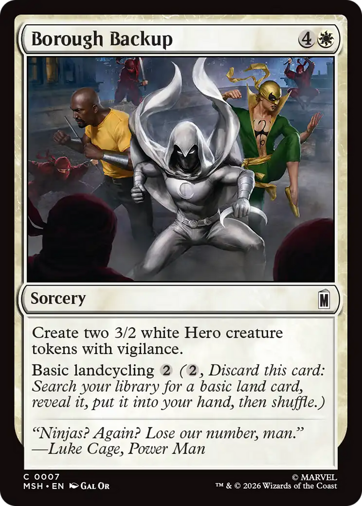 Borough Backup [Marvel Super Heroes] | Card Merchant Takapuna