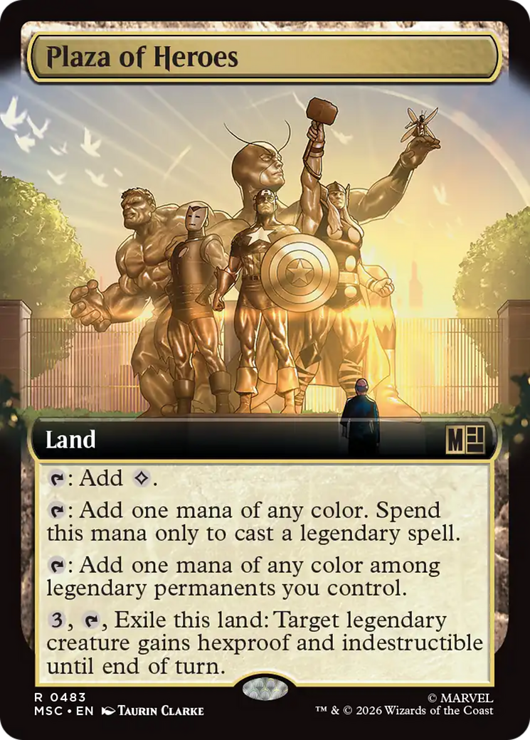 Plaza of Heroes (Extended Art) [Marvel Super Heroes Commander] | Card Merchant Takapuna