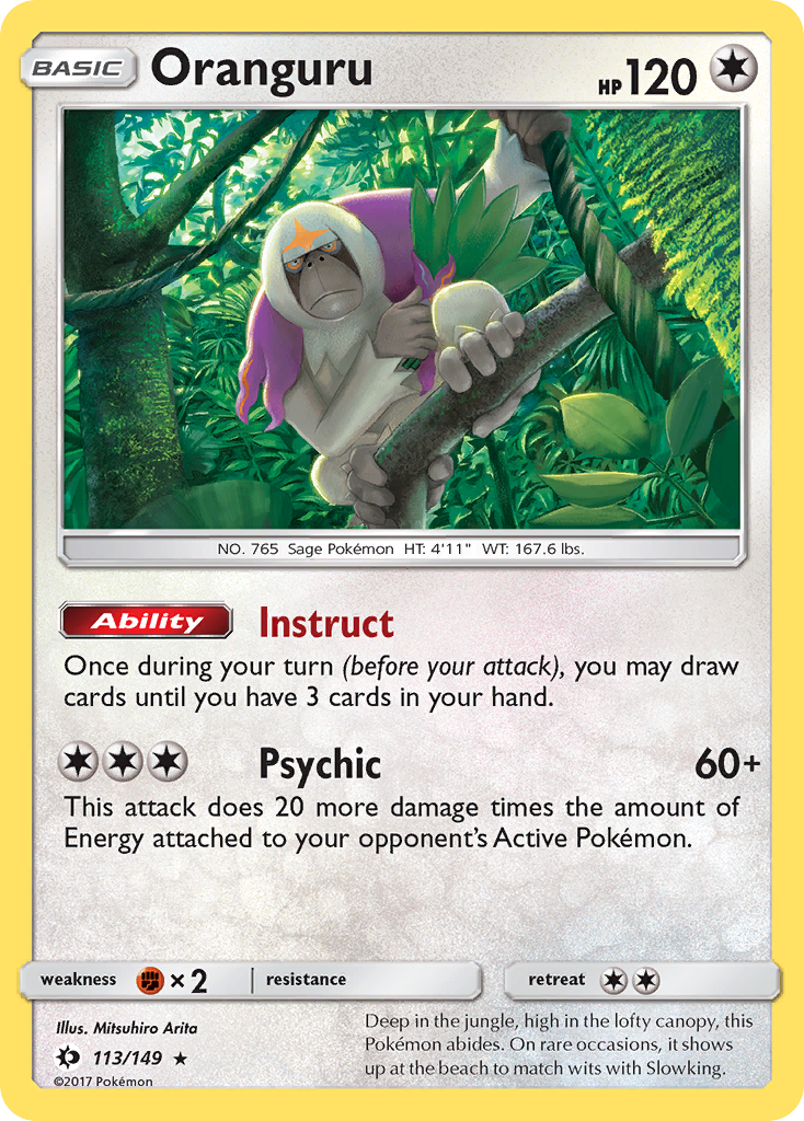Oranguru (113/149) [Sun & Moon: Base Set] | Card Merchant Takapuna