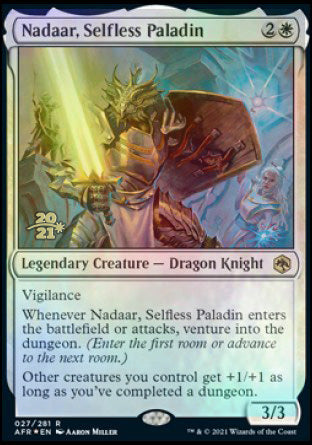 Nadaar, Selfless Paladin [Dungeons & Dragons: Adventures in the Forgotten Realms Prerelease Promos] | Card Merchant Takapuna