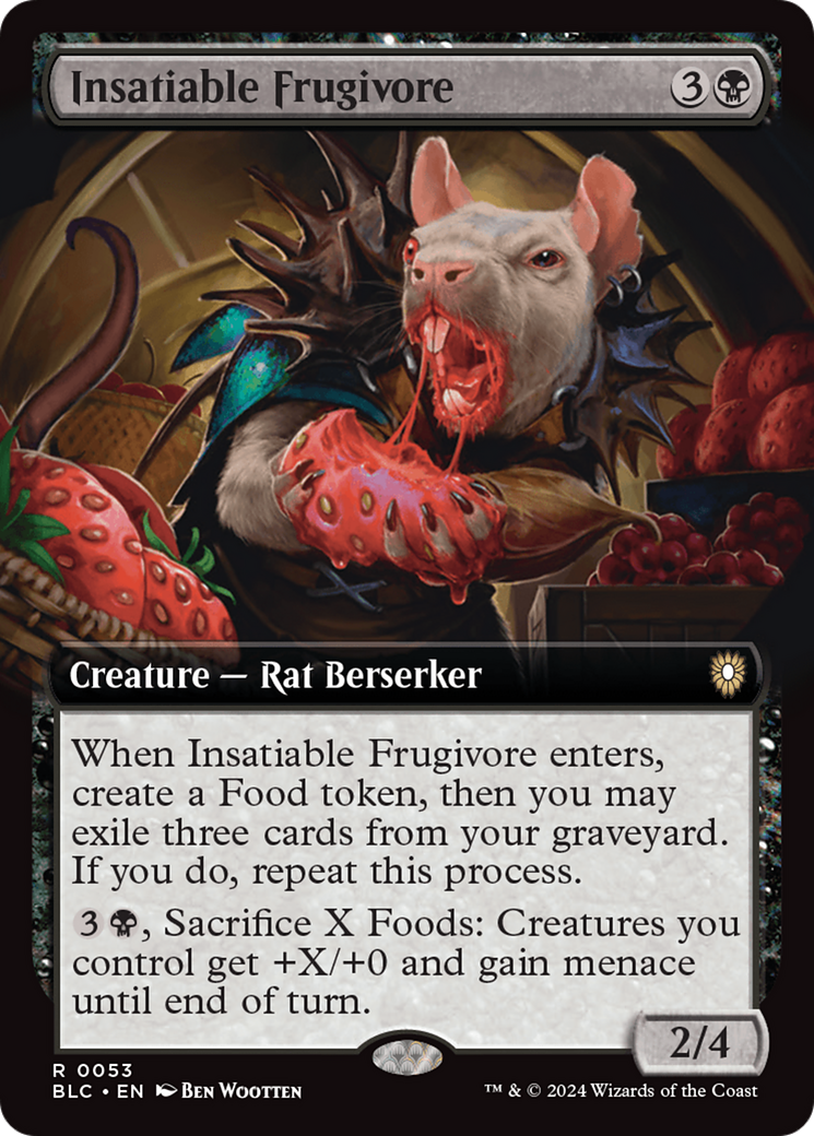 Insatiable Frugivore (Extended Art) [Bloomburrow Commander] | Card Merchant Takapuna