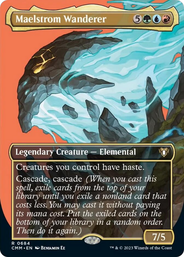 Maelstrom Wanderer (Borderless Profile) [Commander Masters] | Card Merchant Takapuna