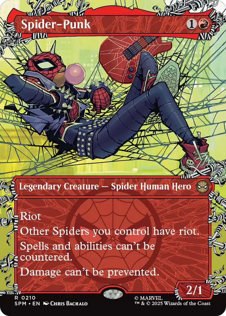 Spider-Punk (0210) (Borderless) [Marvel's Spider-Man] | Card Merchant Takapuna