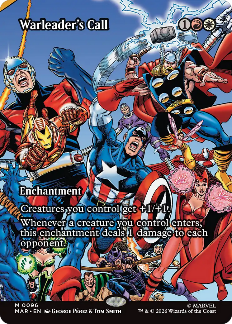 Warleader's Call (Borderless) [Marvel Universe: Eternal-Legal] | Card Merchant Takapuna