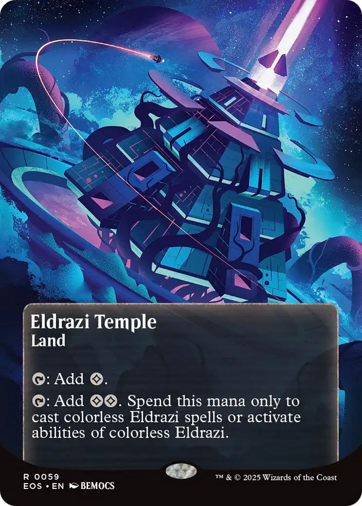 Eldrazi Temple (0059) (Borderless) [Edge of Eternities: Stellar Sights] | Card Merchant Takapuna