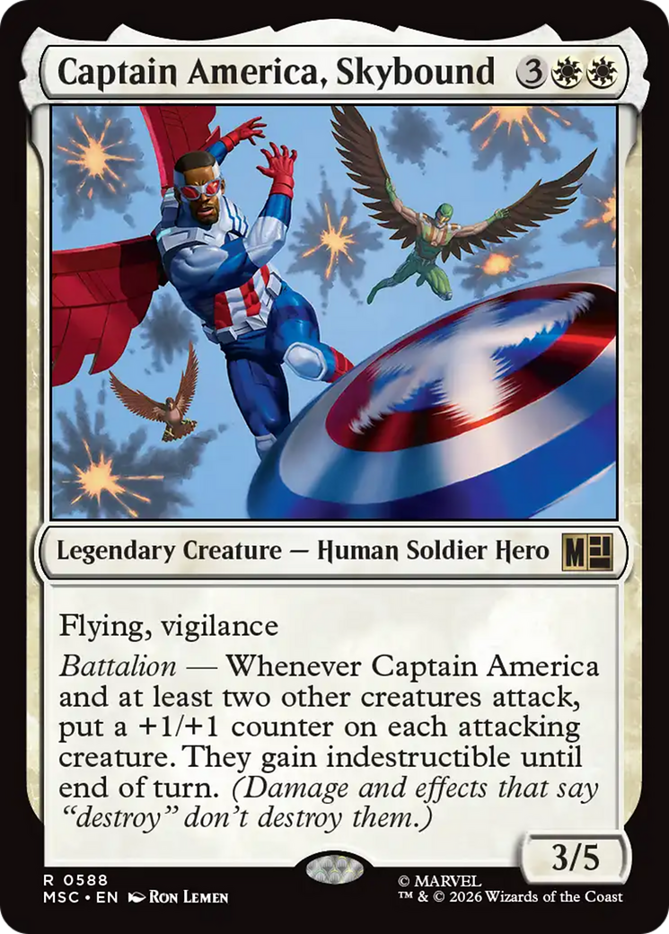 Captain America, Skybound [Marvel Super Heroes Commander] | Card Merchant Takapuna