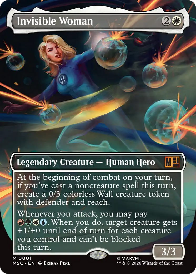Invisible Woman (Borderless) [Marvel Super Heroes Commander] | Card Merchant Takapuna
