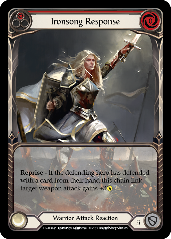 Ironsong Response (Red) [LGS008-P] (Promo)  1st Edition Normal | Card Merchant Takapuna