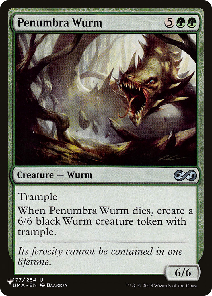 Penumbra Wurm [The List] | Card Merchant Takapuna