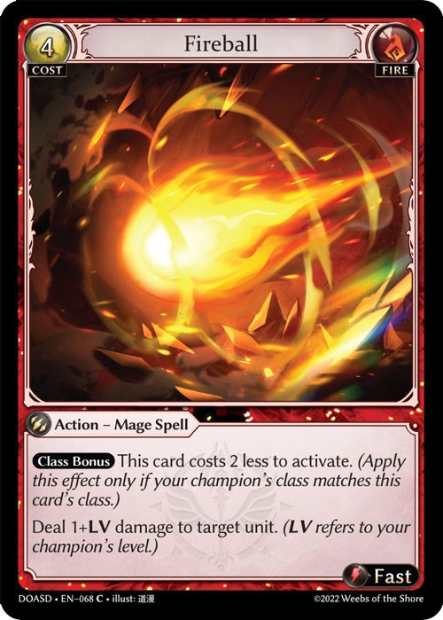 Fireball (068) [Dawn of Ashes: Starter Decks] | Card Merchant Takapuna