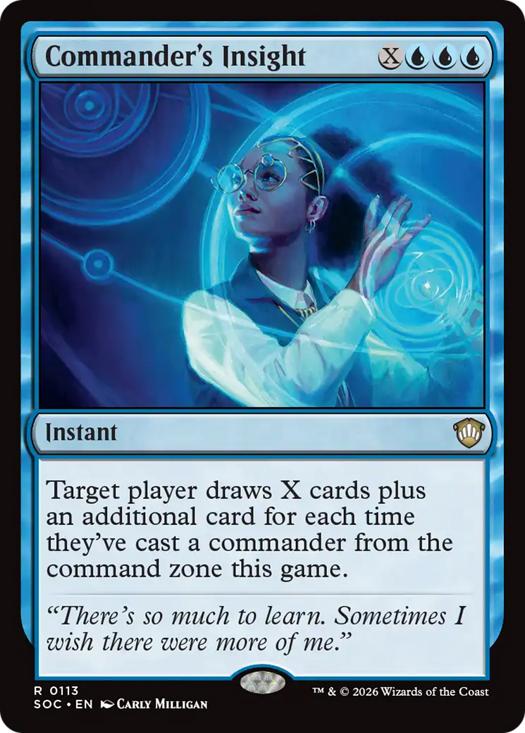 Commander's Insight [Secrets of Strixhaven Commander] | Card Merchant Takapuna