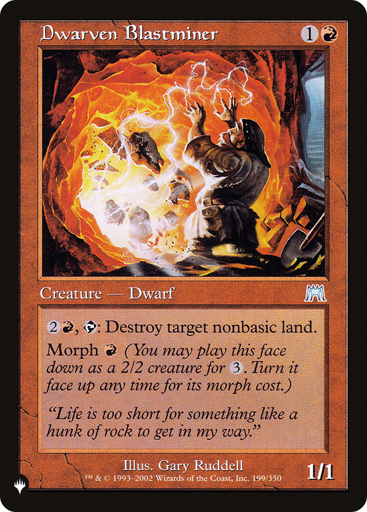 Dwarven Blastminer [The List] | Card Merchant Takapuna