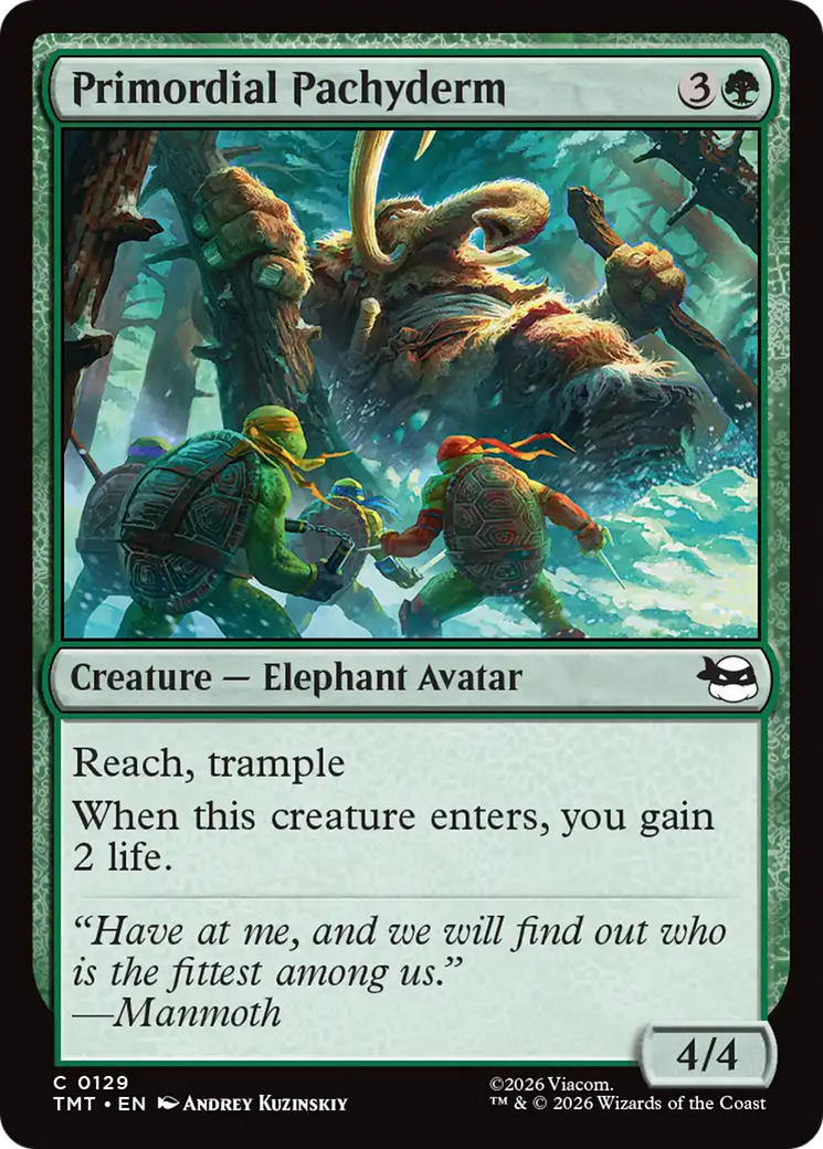 Primordial Pachyderm [Teenage Mutant Ninja Turtles] | Card Merchant Takapuna