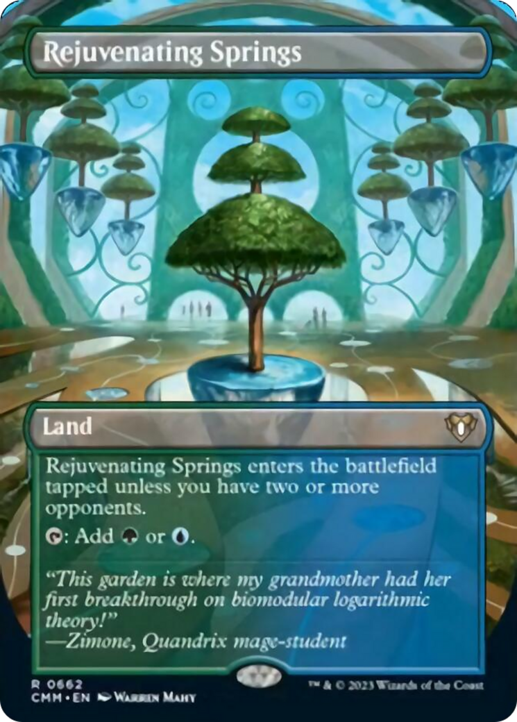 Rejuvenating Springs (Borderless Alternate Art) [Commander Masters] | Card Merchant Takapuna