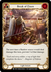 Break of Dawn (Yellow) [DTD101] (Dusk Till Dawn)  Rainbow Foil | Card Merchant Takapuna