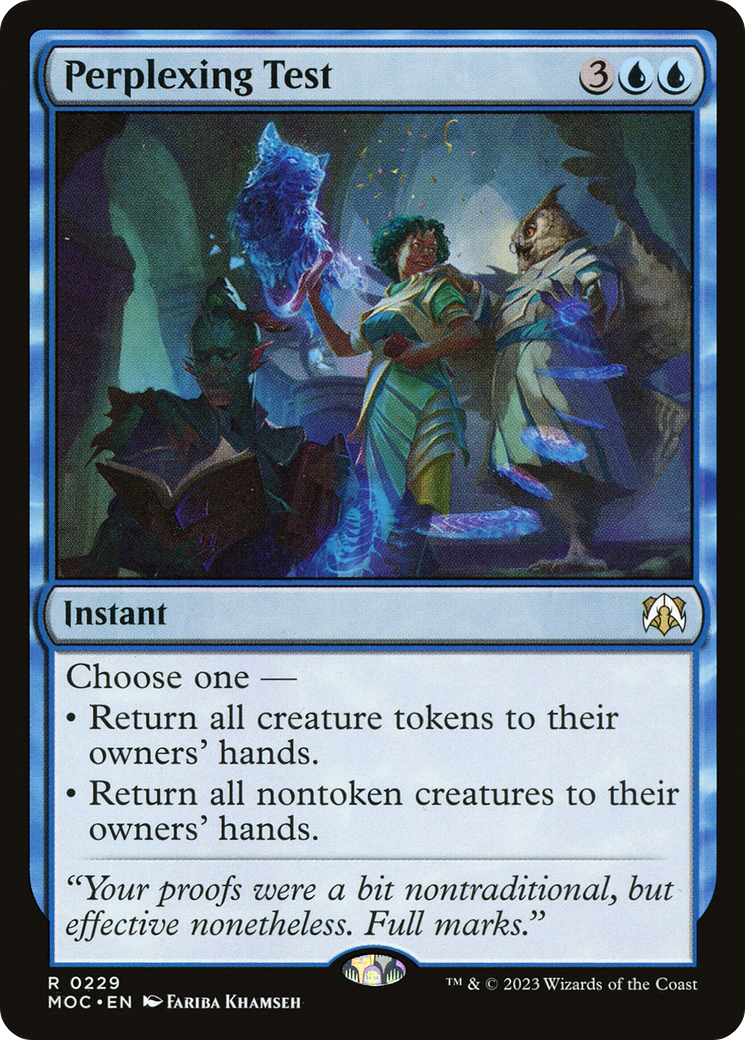 Perplexing Test [March of the Machine Commander] | Card Merchant Takapuna