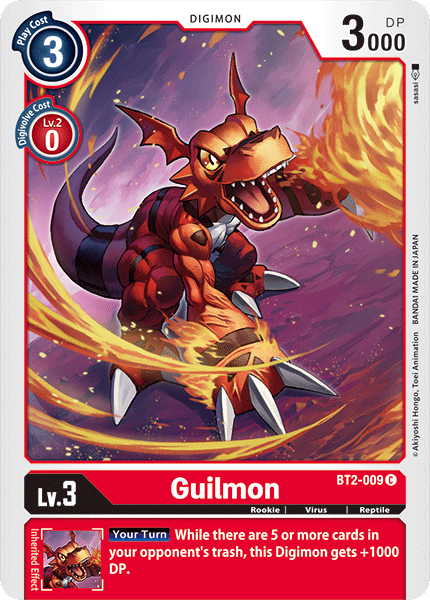 Guilmon [BT2-009] [Release Special Booster Ver.1.0] | Card Merchant Takapuna