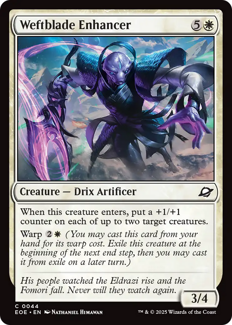 Weftblade Enhancer [Edge of Eternities] | Card Merchant Takapuna