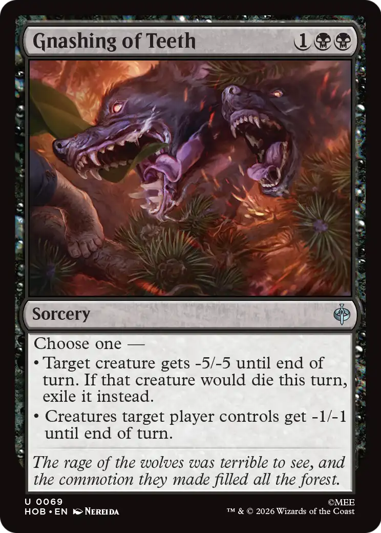 Gnashing of Teeth [The Hobbit] | Card Merchant Takapuna