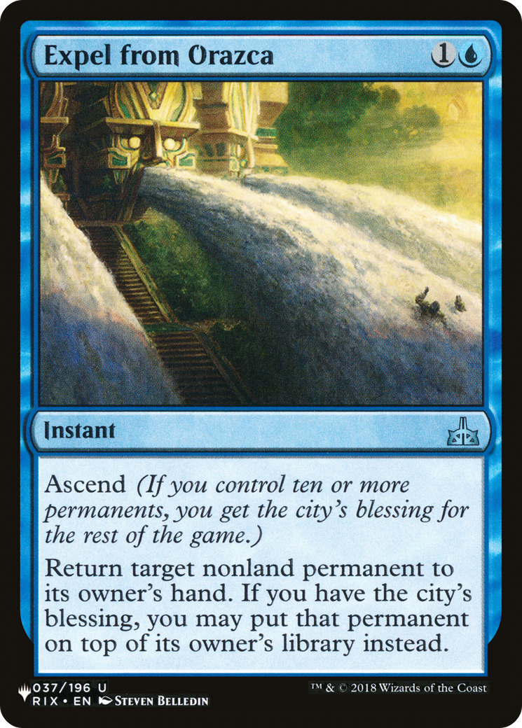Expel from Orazca [The List] | Card Merchant Takapuna