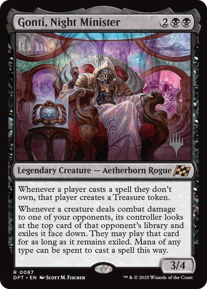 Gonti, Night Minister (Promo Pack) [Aetherdrift Promos] | Card Merchant Takapuna