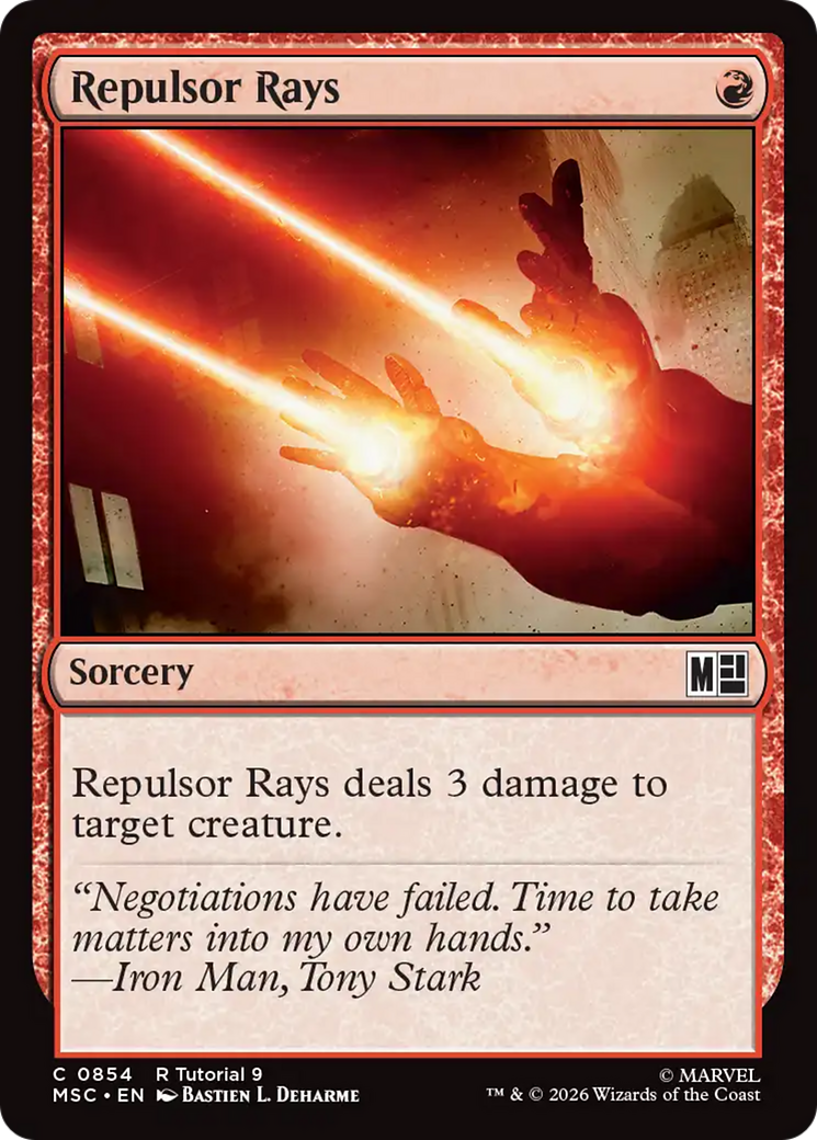 Repulsor Rays (0854) [Marvel Super Heroes Commander] | Card Merchant Takapuna