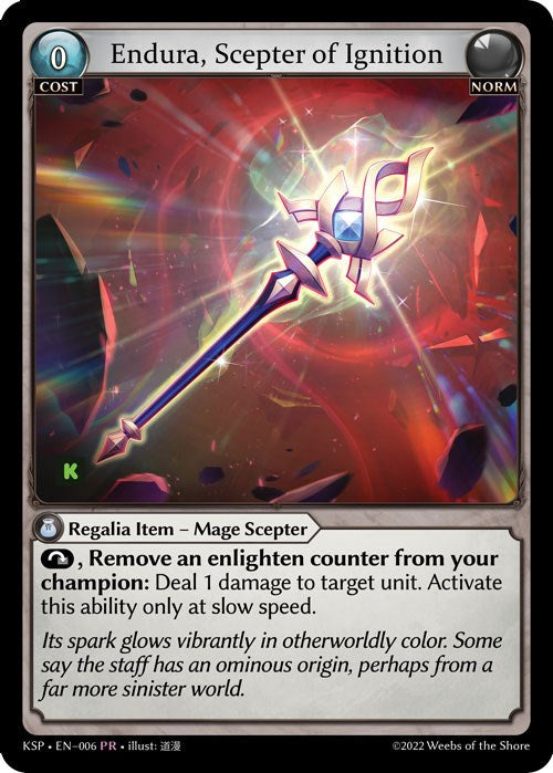 Endura, Scepter of Ignition (6) [Promotional Cards] | Card Merchant Takapuna