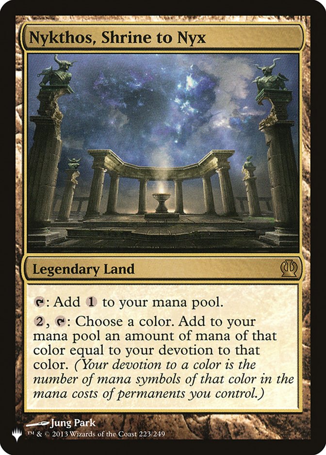 Nykthos, Shrine to Nyx [The List] | Card Merchant Takapuna