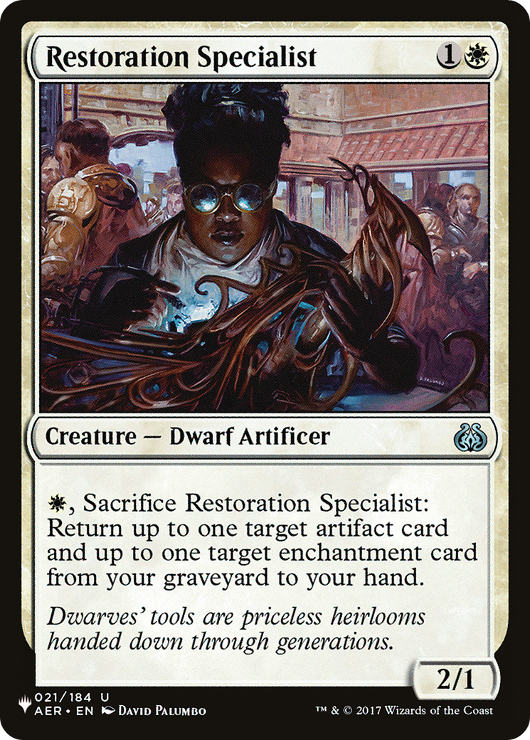 Restoration Specialist [The List] | Card Merchant Takapuna