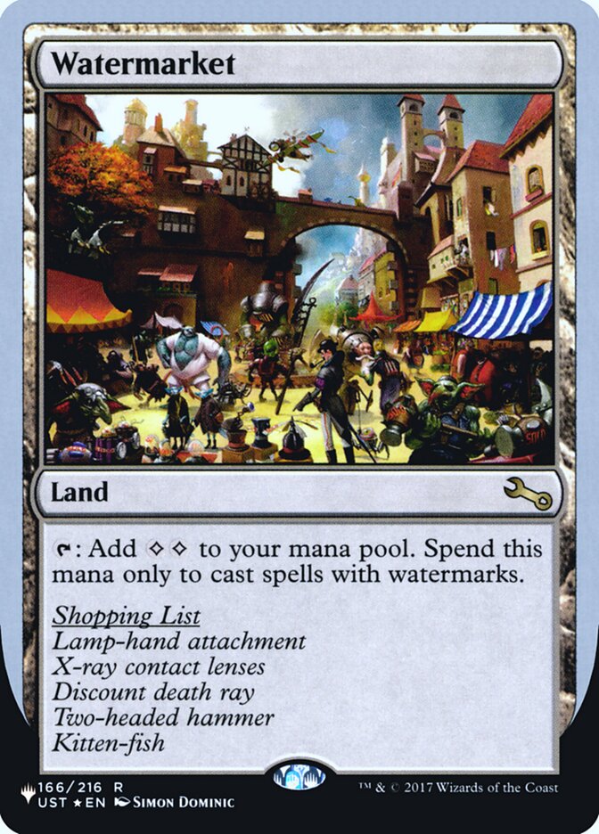 Watermarket (Unfinity Foil Edition) [The List] | Card Merchant Takapuna