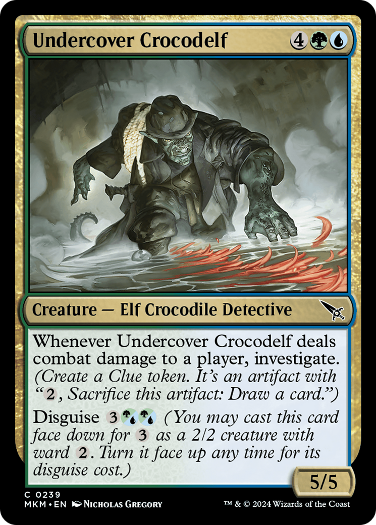 Undercover Crocodelf (White) [Murders at Karlov Manor] | Card Merchant Takapuna