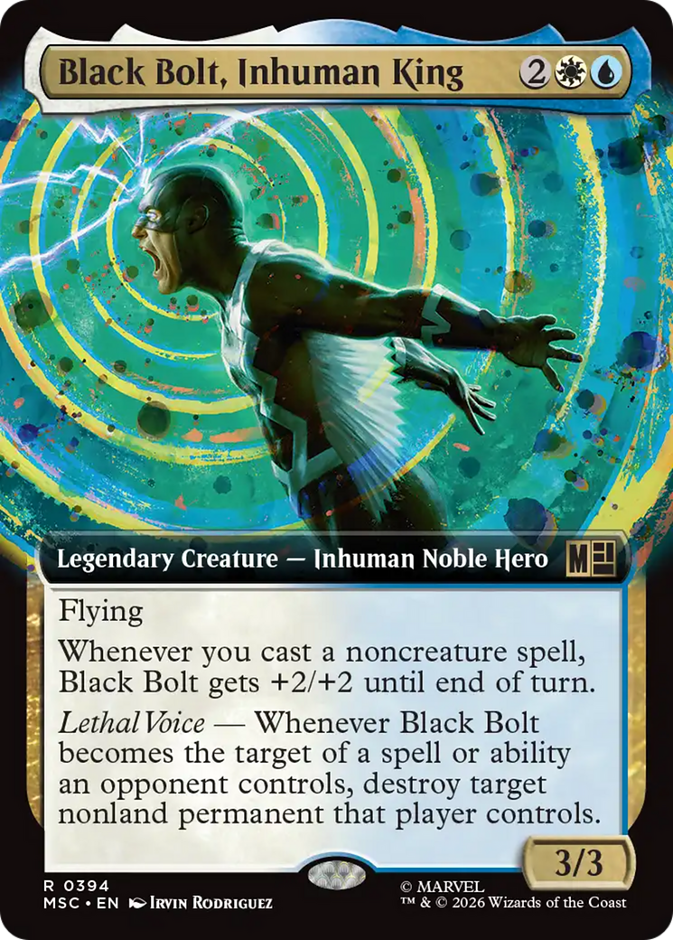 Black Bolt, Inhuman King (Extended Art) [Marvel Super Heroes Commander] | Card Merchant Takapuna