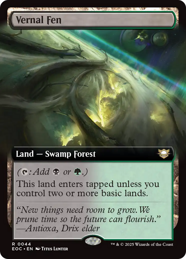Vernal Fen (Extended Art) [Edge of Eternities Commander] | Card Merchant Takapuna