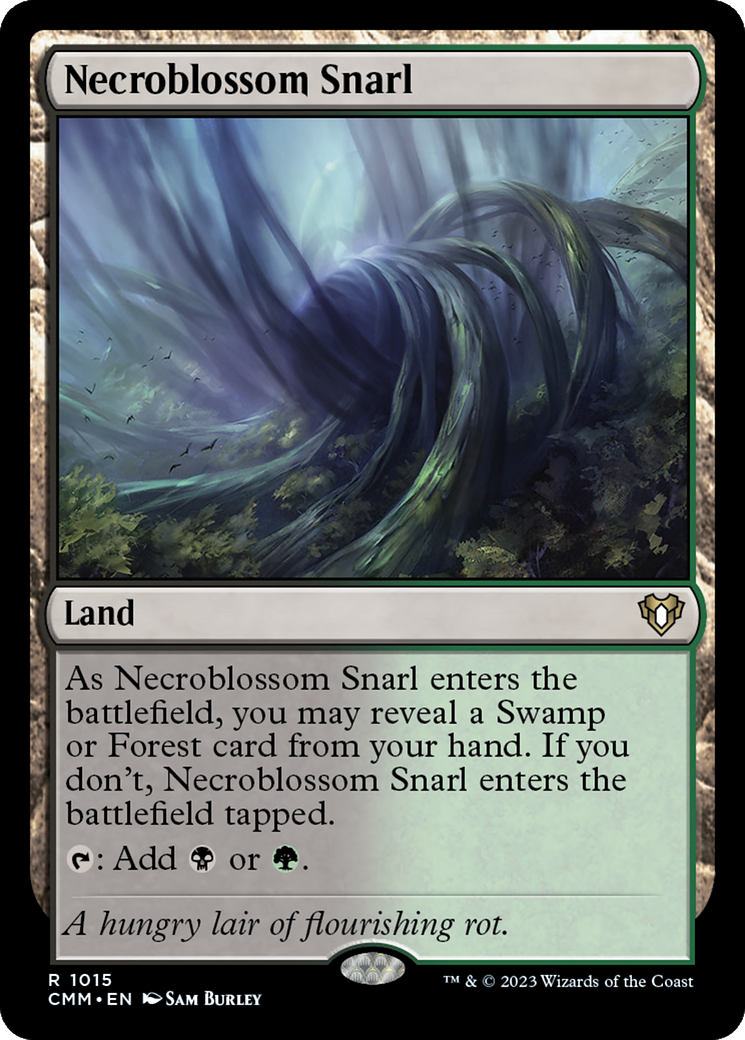 Necroblossom Snarl [Commander Masters] | Card Merchant Takapuna