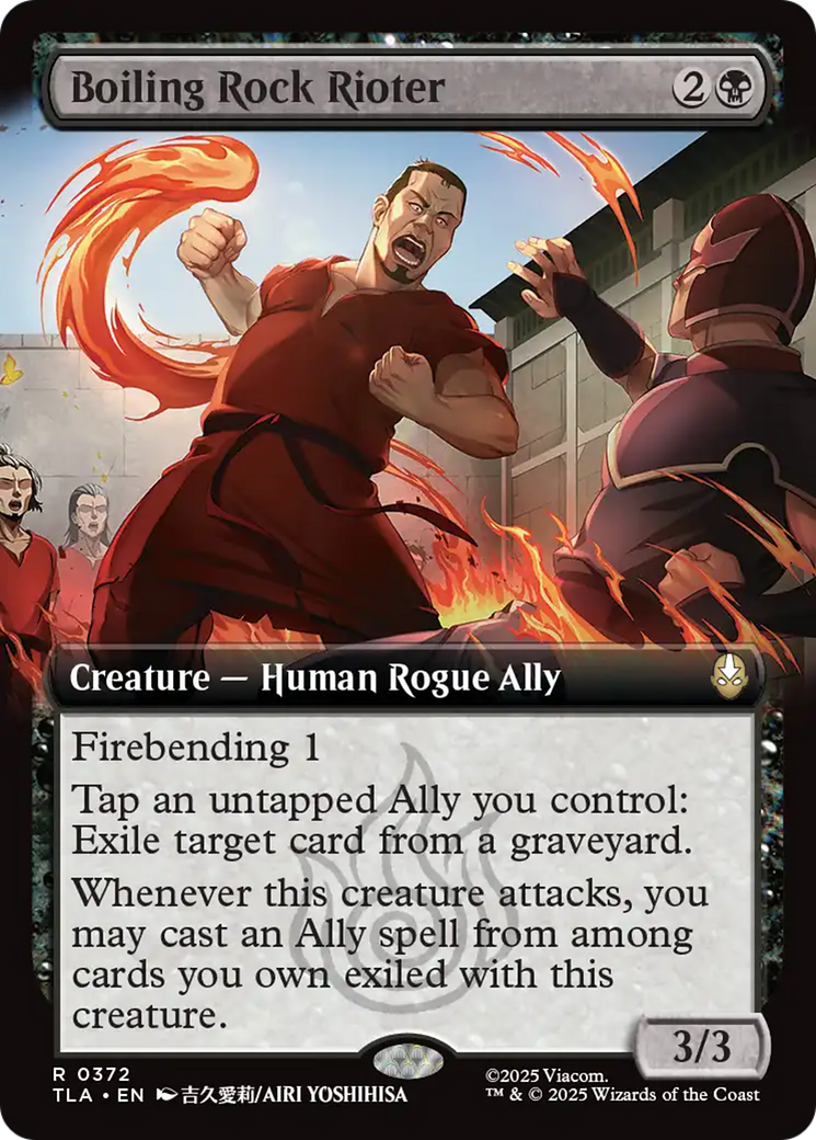 Boiling Rock Rioter (Extended Art) [Avatar: The Last Airbender] | Card Merchant Takapuna
