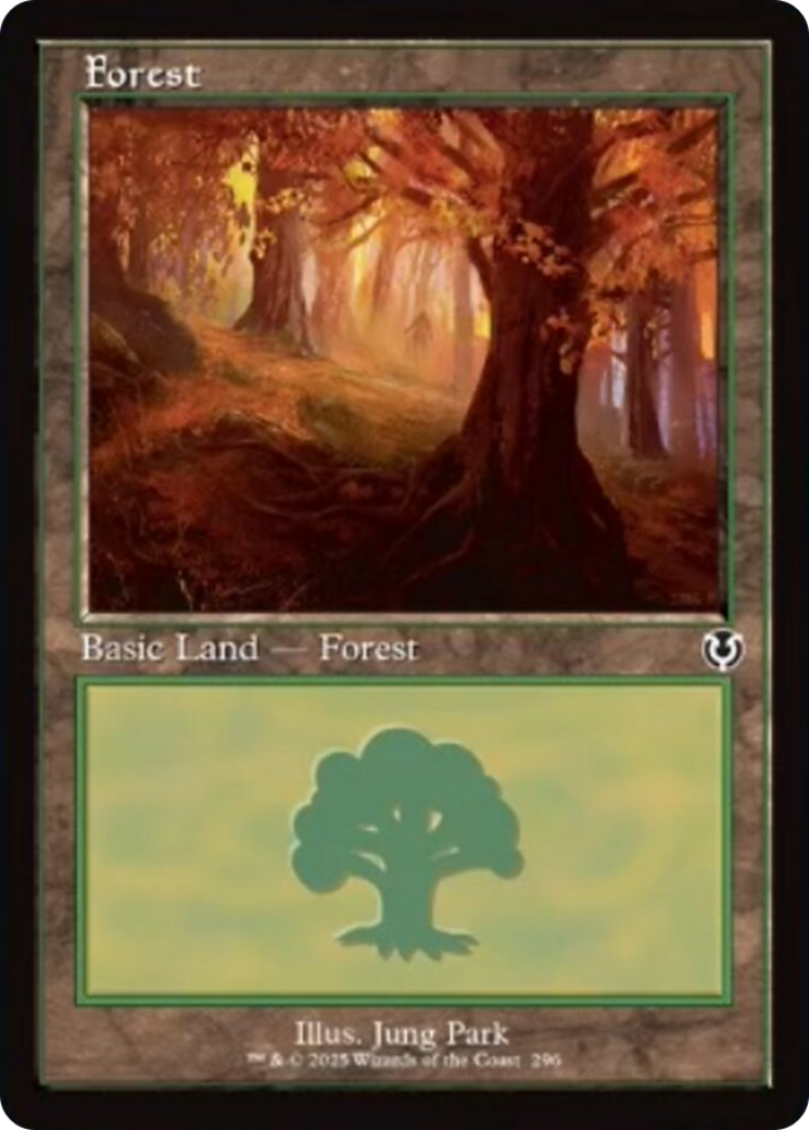Forest (296) (Retro Frame) [Innistrad Remastered] | Card Merchant Takapuna