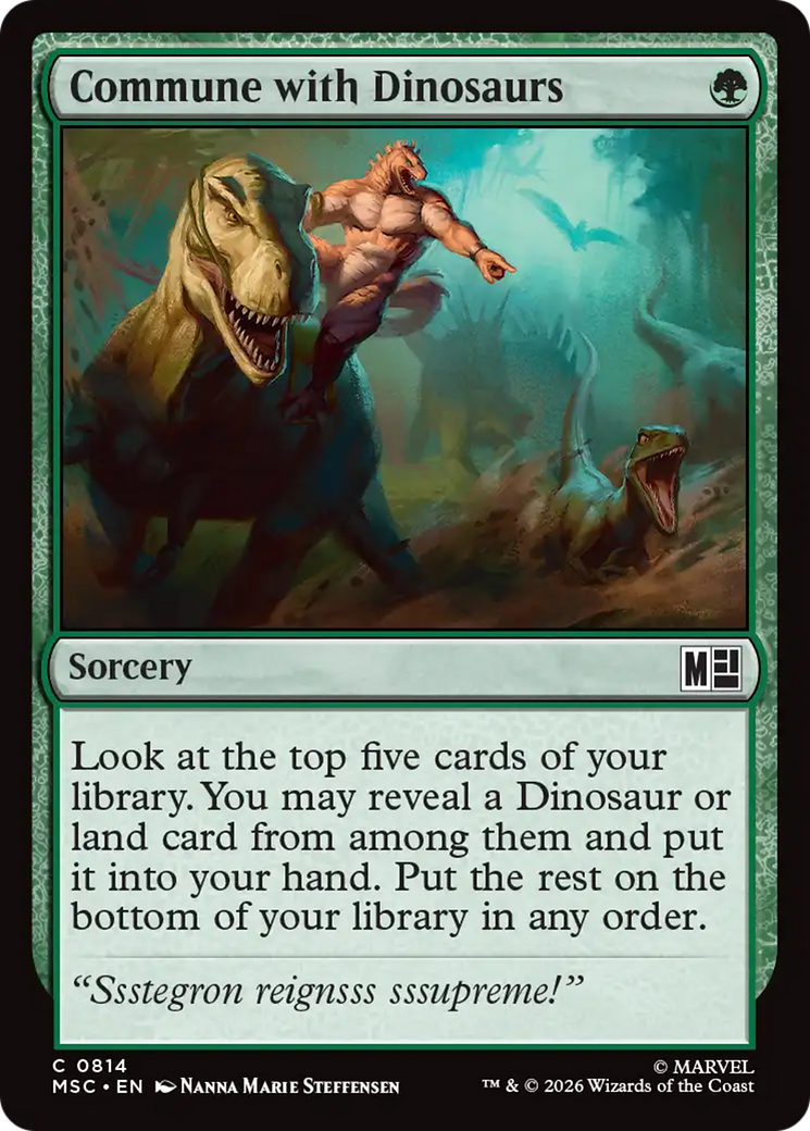 Commune with Dinosaurs [Marvel Super Heroes Commander] | Card Merchant Takapuna
