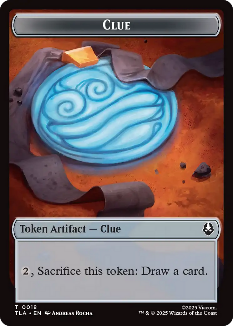 Clue (0018) // Food (0021) Double-Sided Tokens [Avatar: The Last Airbender Tokens] | Card Merchant Takapuna