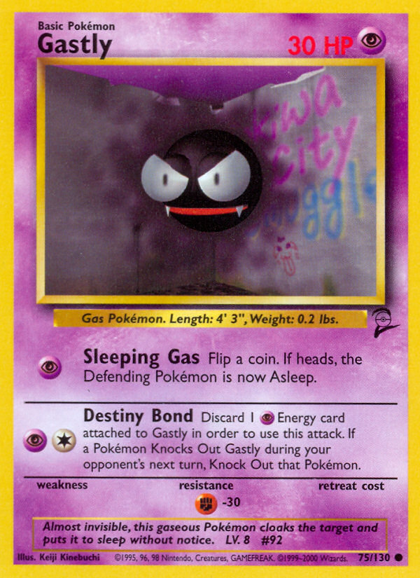 Gastly (75/130) [Base Set 2] | Card Merchant Takapuna