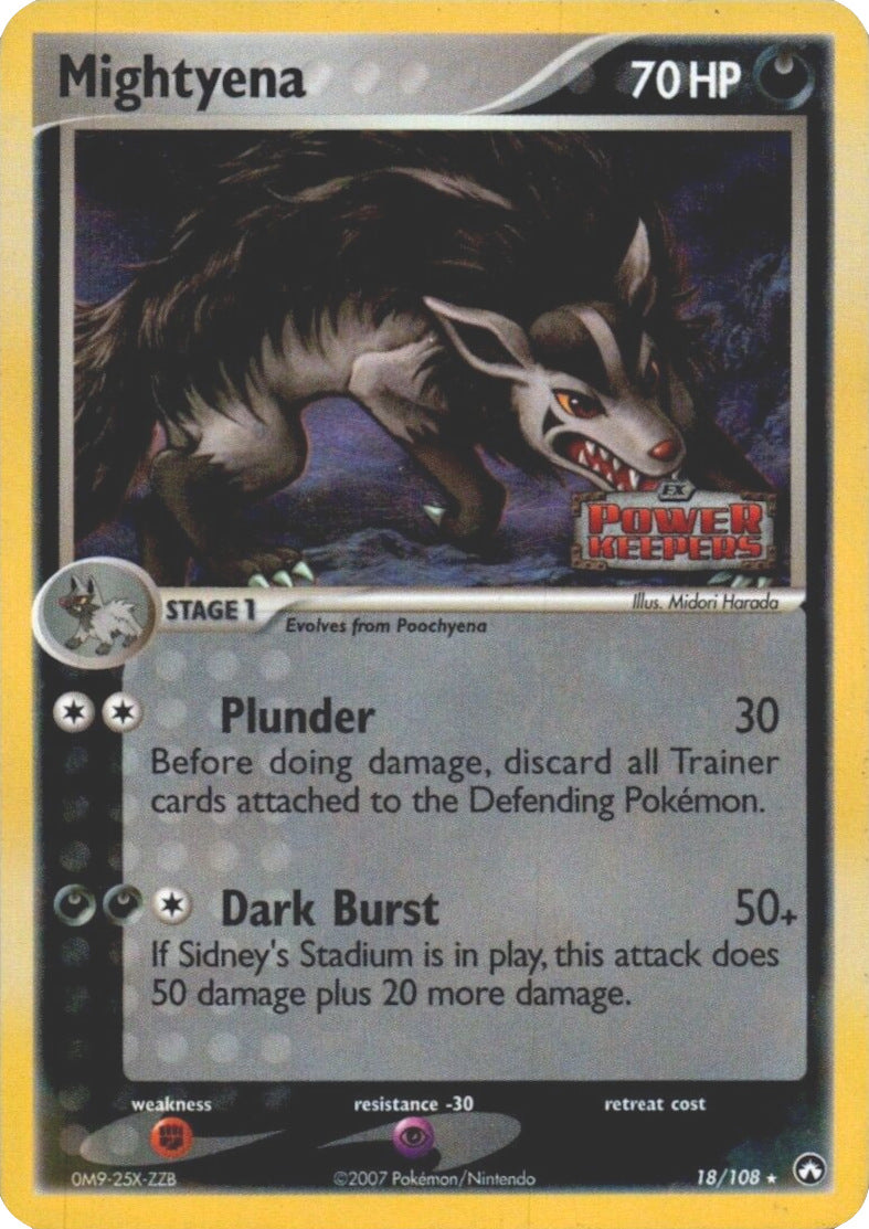 Mightyena (18/108) (Stamped) [EX: Power Keepers] | Card Merchant Takapuna