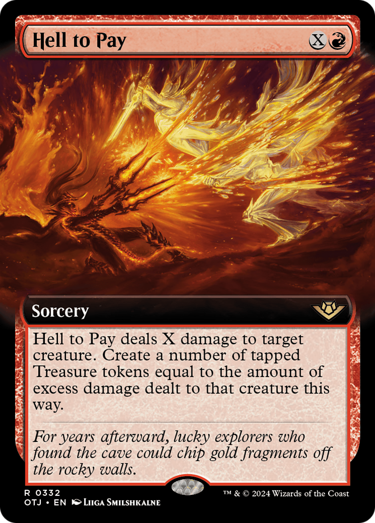 Hell to Pay (Extended Art) [Outlaws of Thunder Junction] | Card Merchant Takapuna