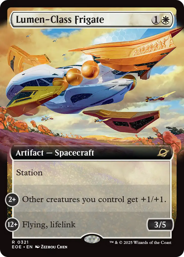 Lumen-Class Frigate (Extended Art) [Edge of Eternities] | Card Merchant Takapuna