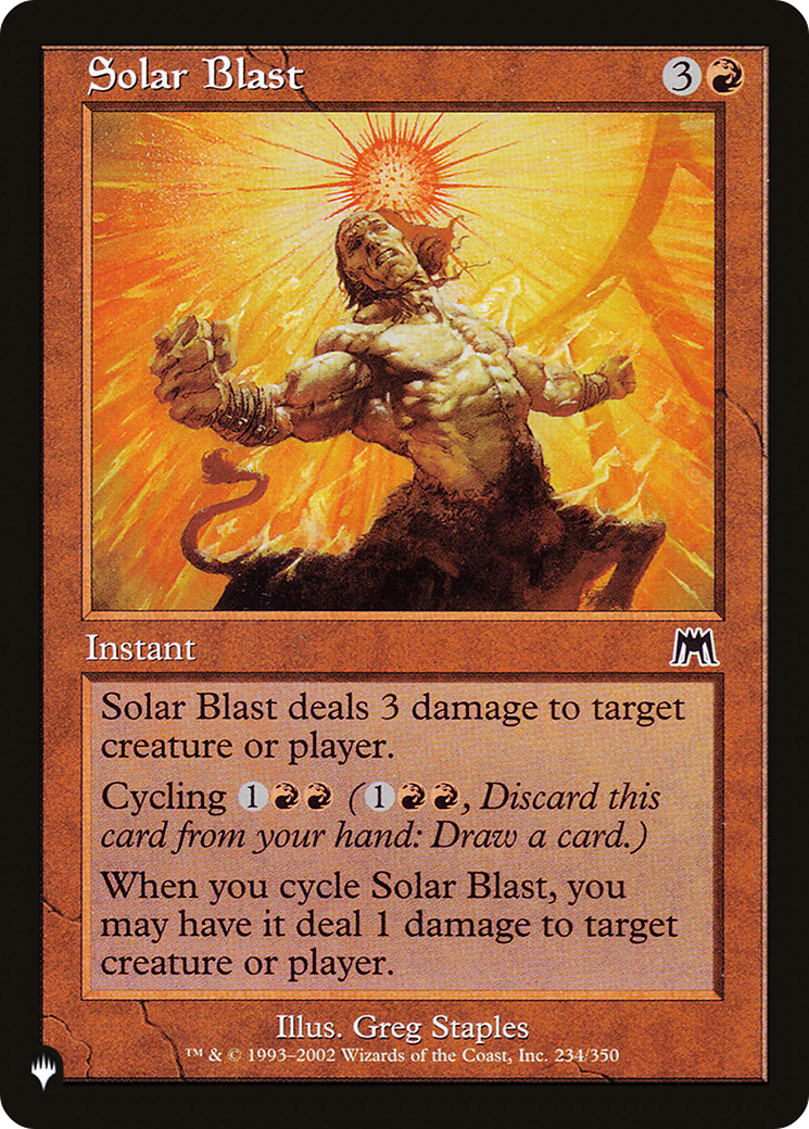 Solar Blast [The List] | Card Merchant Takapuna
