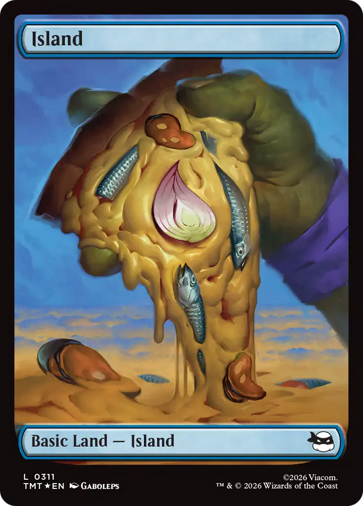 Island (0311) (Surge Foil) [Teenage Mutant Ninja Turtles] | Card Merchant Takapuna