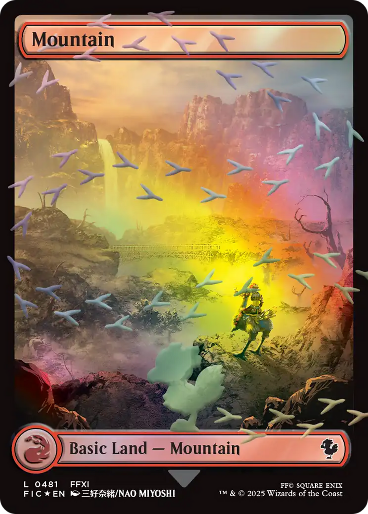 Mountain (Chocobo Track Foil) [FINAL FANTASY Commander] | Card Merchant Takapuna
