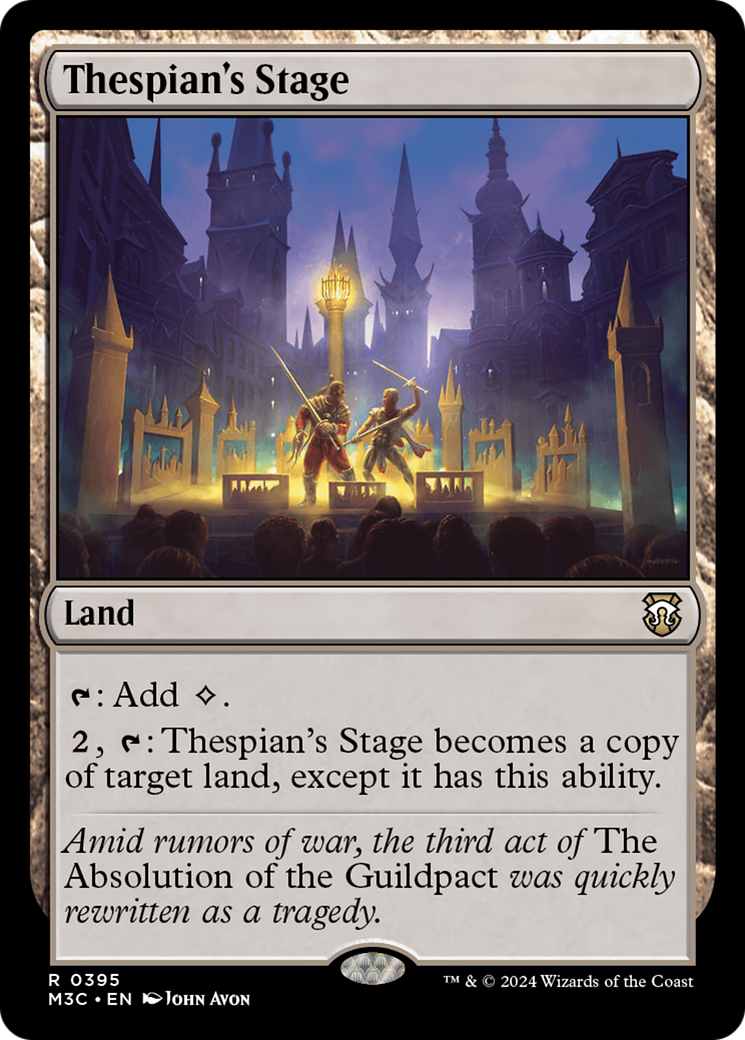 Thespian's Stage (Ripple Foil) [Modern Horizons 3 Commander] | Card Merchant Takapuna