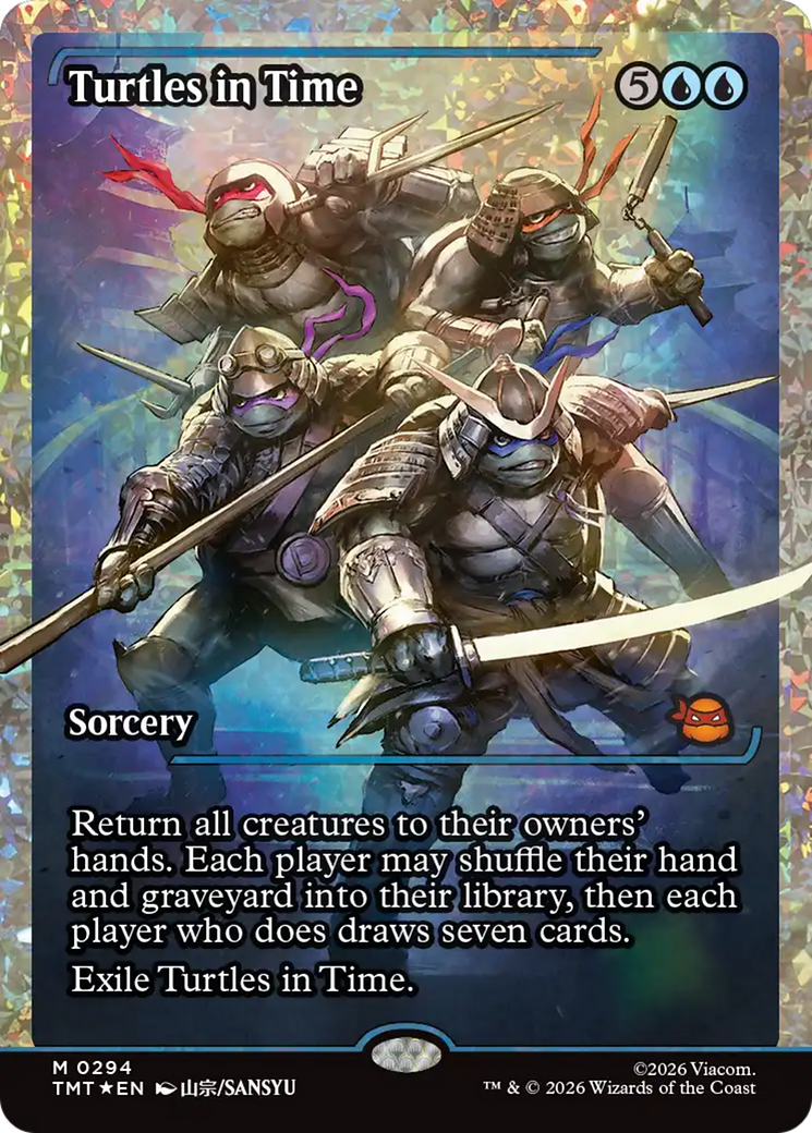 Turtles in Time (Showcase) (Fracture Foil) [Teenage Mutant Ninja Turtles] | Card Merchant Takapuna