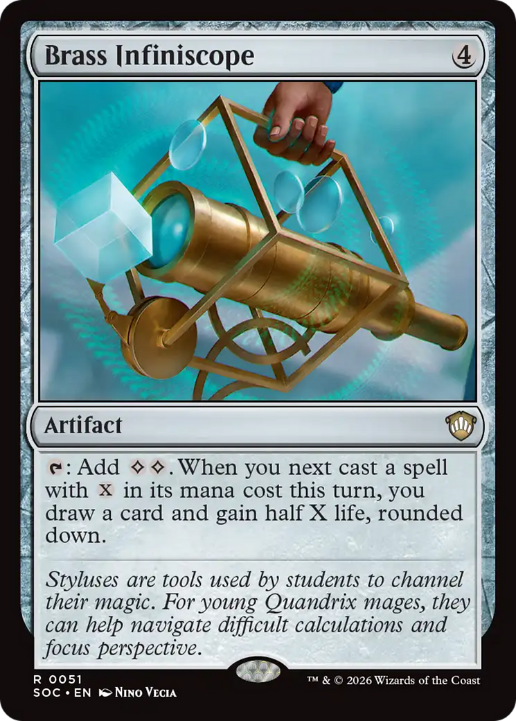 Brass Infiniscope [Secrets of Strixhaven Commander] | Card Merchant Takapuna